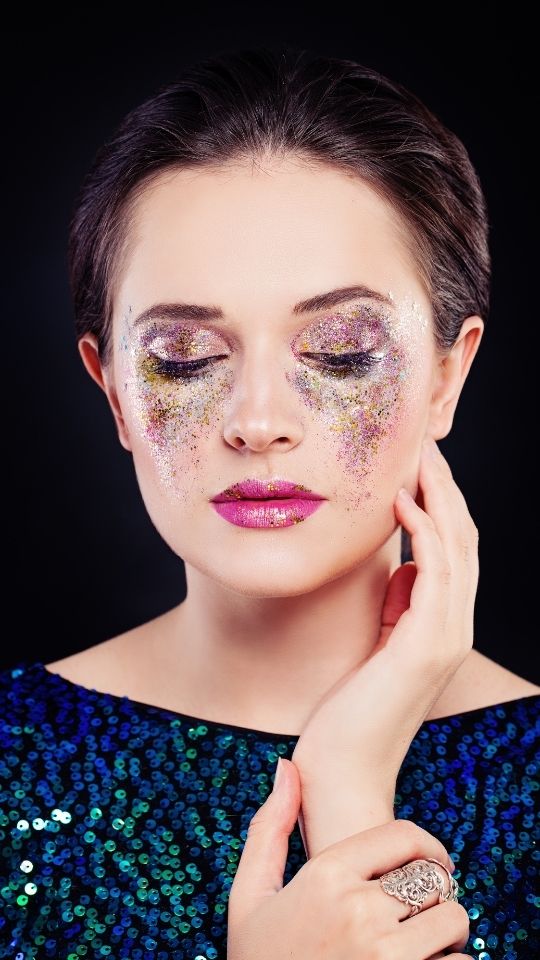 glitter makeup